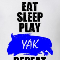 YAK Board Game Eat Sleep Repeat T Shirt 26860005