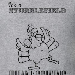 Its a Stubblefield Thanksgiving Name Parody Funny T Shirt 32864843