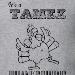 Its a Tamez Thanksgiving Name Parody Funny T Shirt 32865205