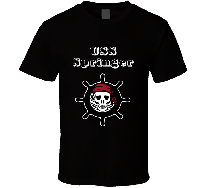 USS Springer Trending Skull Pirate Ship T Shirt USS Springer Trending Skull Pirate Ship T Shirt