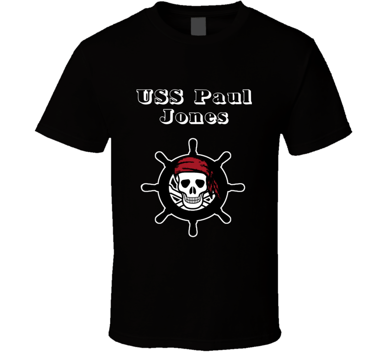 USS Paul Jones Trending Skull Pirate Ship T Shirt