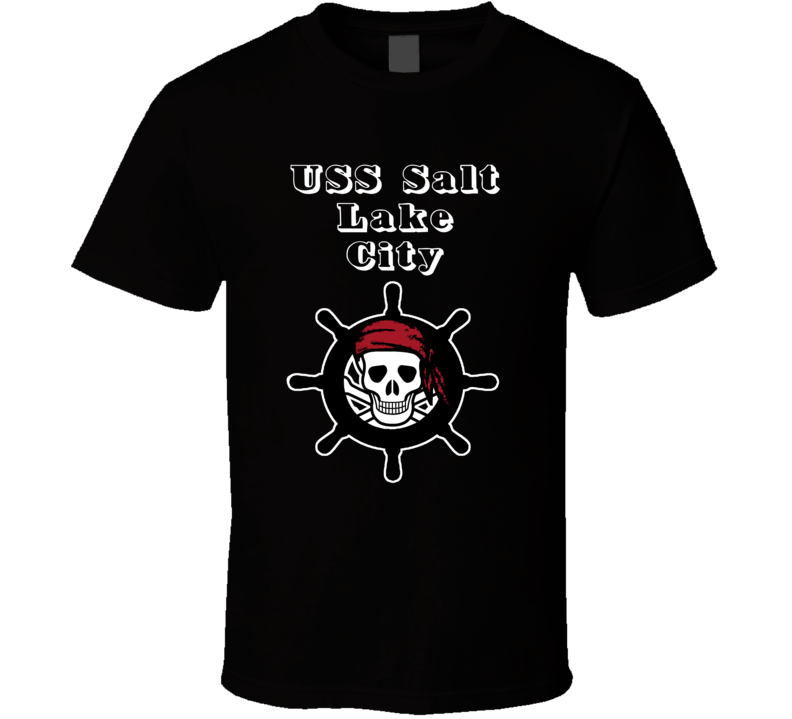 USS Salt Lake City Trending Skull Pirate Ship T Shirt