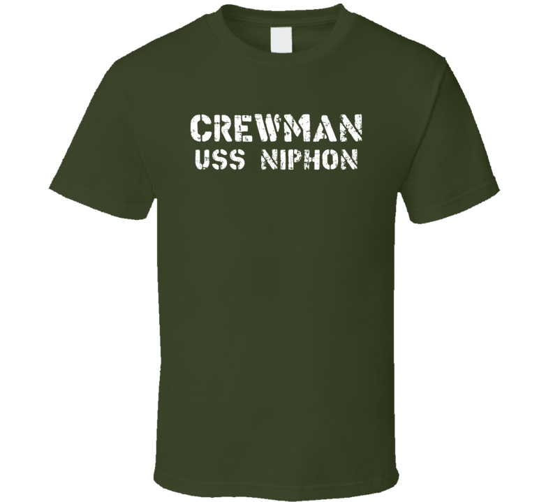 Crewman USS Niphon US Navy T Shirt Crewman USS Niphon US Navy T Shirt