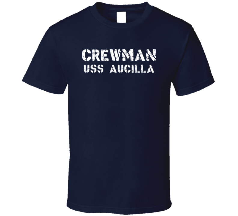 Crewman USS Aucilla US Navy T Shirt