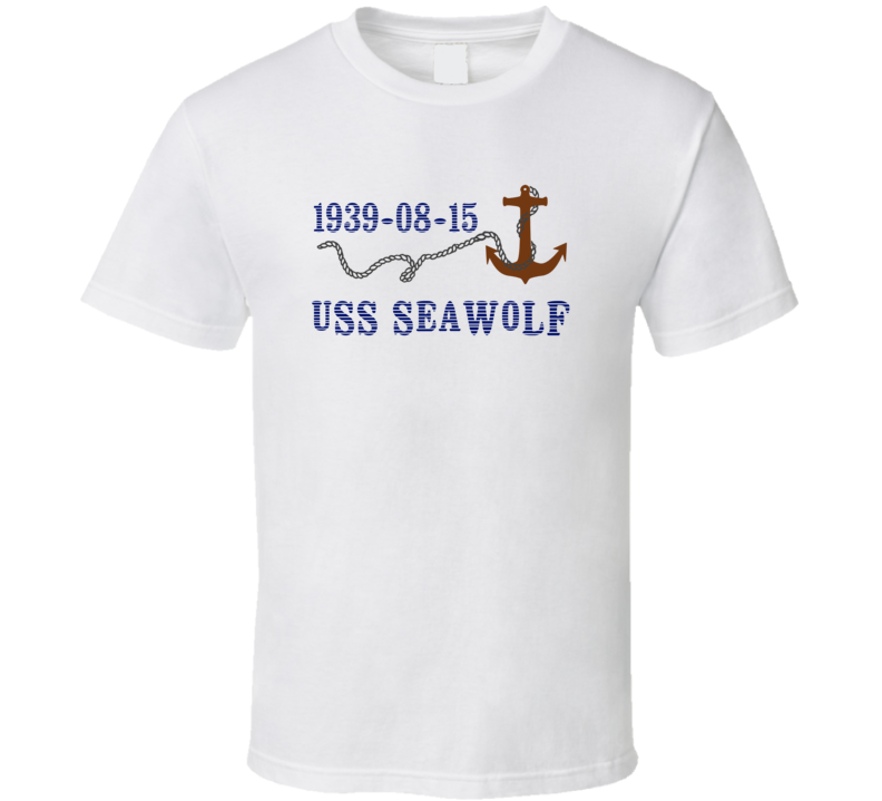 USS Seawolf 14472 Anchor Navy Ship TShirt