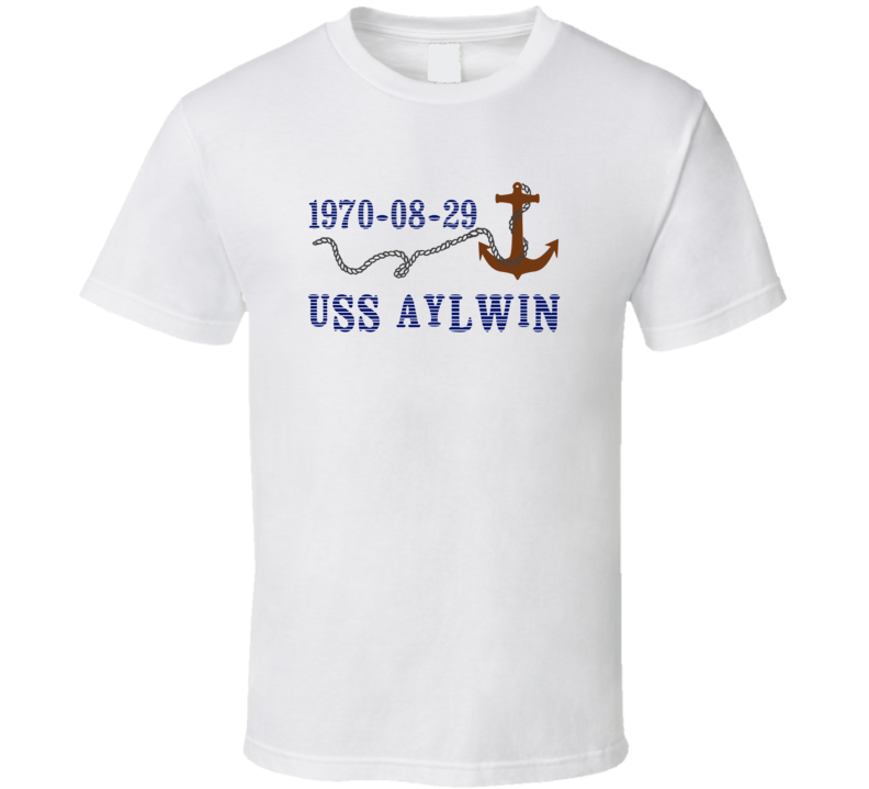 USS Aylwin 25809 Anchor Navy Ship TShirt USS Aylwin 25809 Anchor Navy Ship TShirt