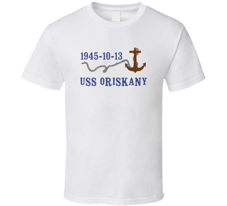 USS Oriskany 16723 Anchor Navy Ship TShirt