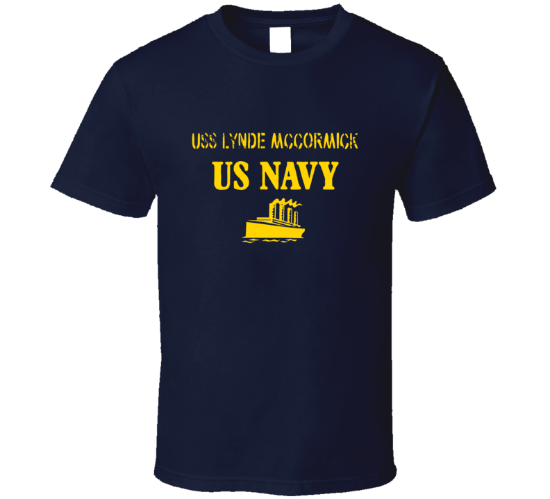 USS Lynde McCormick US Navy Ship Crew T Shirt