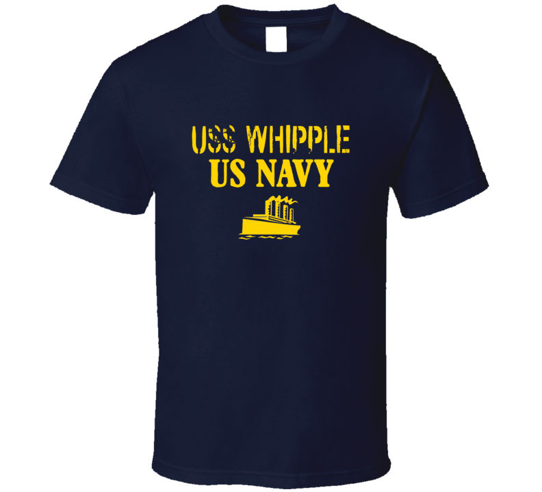 USS Whipple US Navy Ship Crew T Shirt