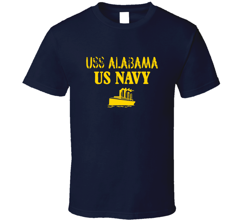 USS Alabama US Navy Ship Crew T Shirt