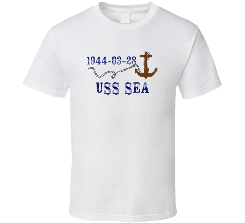 USS Sea 16159 Anchor Navy Ship TShirt