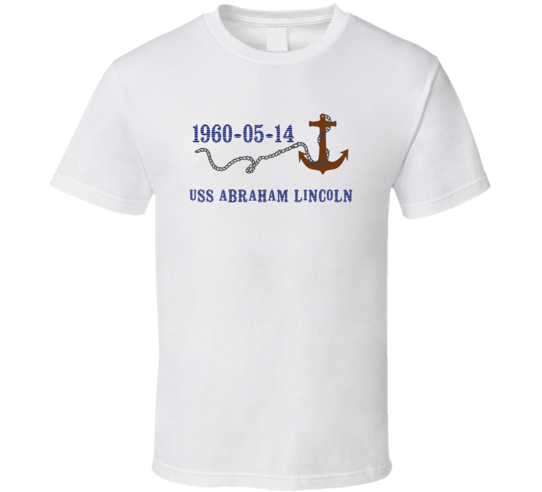 USS Abraham Lincoln 22050 Anchor Navy Ship TShirt USS Abraham Lincoln 22050 Anchor Navy Ship TShirt