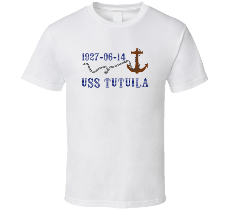 USS Tutuila 10027 Anchor Navy Ship TShirt USS Tutuila 10027 Anchor Navy Ship TShirt