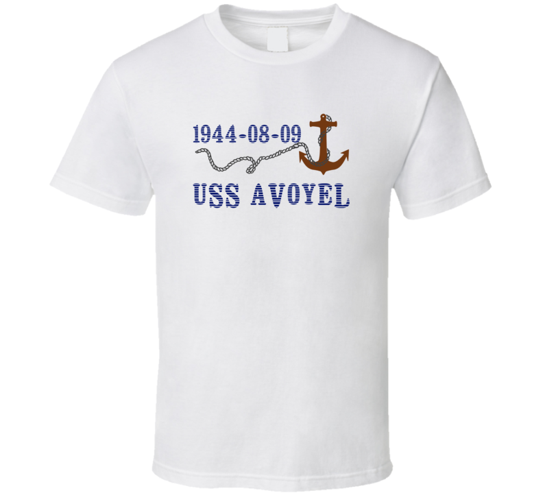 USS Avoyel 16293 Anchor Navy Ship TShirt USS Avoyel 16293 Anchor Navy Ship TShirt