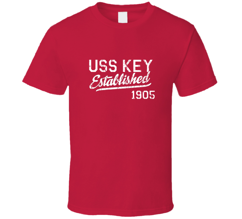 USS Key Established 1905 US Navy Grunge T Shirt USS Key Established 1905 US Navy Grunge T Shirt