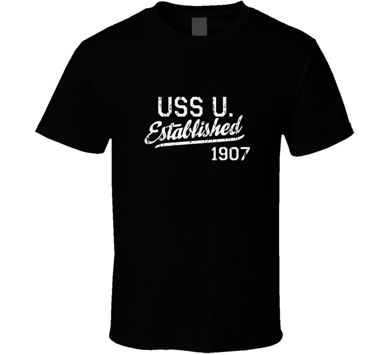 USS U Established 1907 US Navy Grunge T Shirt USS U Established 1907 US Navy Grunge T Shirt