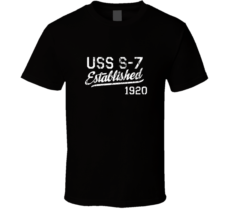 USS S-7 Established 1920 US Navy Grunge T Shirt
