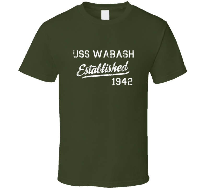 USS Wabash Established 1942 US Navy Grunge T Shirt USS Wabash Established 1942 US Navy Grunge T Shirt