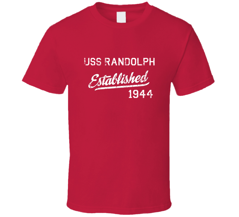 USS Randolph Established 1944 US Navy Grunge T Shirt