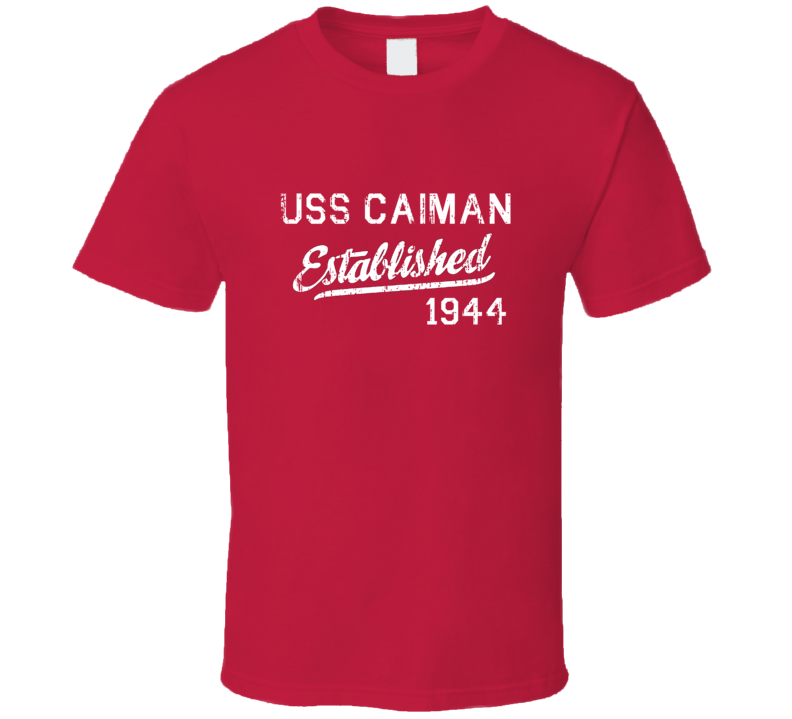 USS Caiman Established 1944 US Navy Grunge T Shirt USS Caiman Established 1944 US Navy Grunge T Shirt