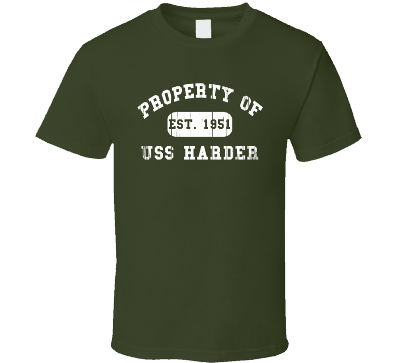Property Of USS Harder Established 1951 US Navy T Shirt Property Of USS Harder Established 1951 US Navy T Shirt