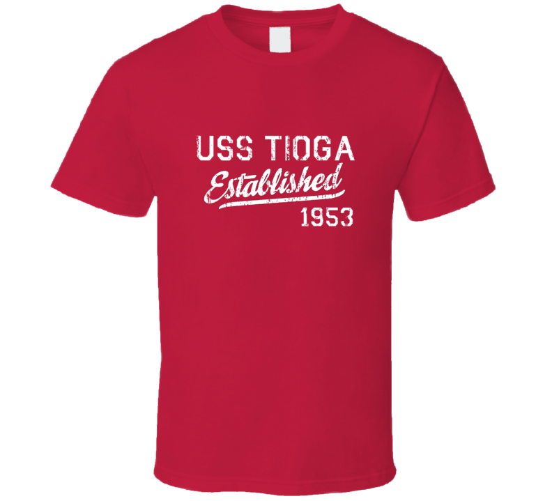 USS Tioga Established 1953 US Navy Grunge T Shirt USS Tioga Established 1953 US Navy Grunge T Shirt