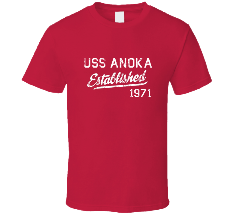 USS Anoka Established 1971 US Navy Grunge T Shirt USS Anoka Established 1971 US Navy Grunge T Shirt