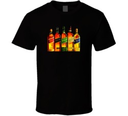 Whiskey Johnnie Walker Collection Alcohol Booze Tshirt 23611435