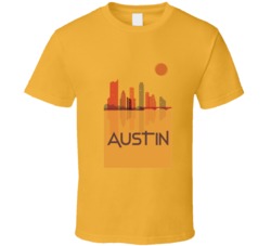 Austin Texas City Side Art Tshirt 23692600