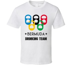 Bermuda Drinking Team Olympic Ring Beer Tab Games T Shirt 23734115