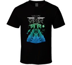 Bioshock Welcome To Rapture Travel Poster Cool Video Game Tshirt 23881398