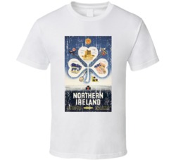 Northern Ireland Landmarks Vintage Old Style Tshirt 23881484