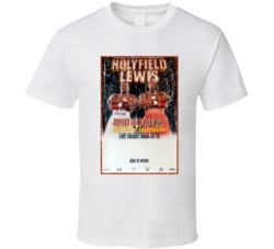 Holyfield VS Lewis Classic Boxing Poster Tshirt 24258012