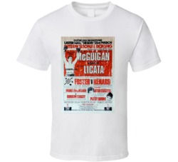 McGuigan VS Licata Foster VS Renard Classic Boxing Poster Tshirt 24258084
