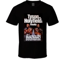 Tyson VS Holyfield Finally Classic Boxing Poster Tshirt 24259628