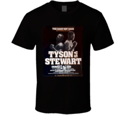 Tyson VS Stewart Cancelled Date Classic Boxing Poster Tshirt 24259633