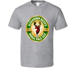 Alexander Keiths India Pale Ale Beer Alcohol Logo T Shirt 25186891