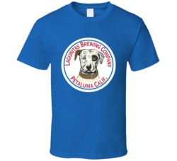 Lagunitas Brewing Company Petaluma California Cool Beer Alcohol Dog Logo T Shirt 25267429