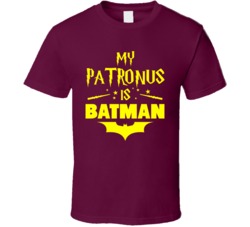 My Patronus Is Batman Harry Potter Book Movie Geek Fan Tshirt 25342827