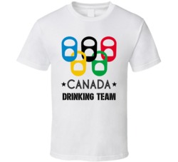 Drinking Team Olympic Ring Beer Tab Games Customizable T Shirt 37302718