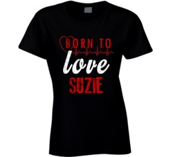 Born To Love Custom Name Noun Valentine's Day Ladies T Shirt 37437461