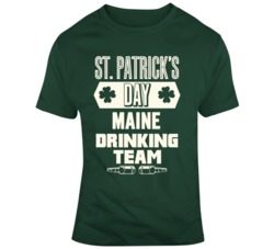 St Patrick's Day Maine Drinking Team Your Custom Name State City Pub Crawl T Shirt 37447091