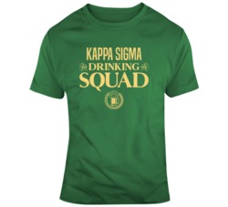 Kappa Sigma Drinking Squad Your Custom Team Name Frat Surnam City St Patrick's Day Beer T Shirt 37447148
