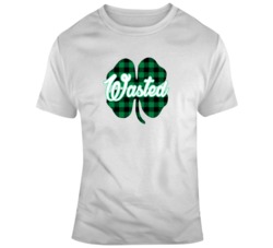 Custom Green Plaid Four Leaf Clover St Patrick's Day T Shirt 37451194