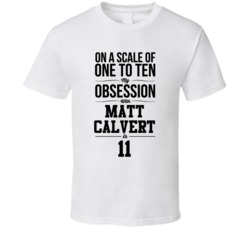 On A Scale Of One To Ten My Obsession With Matt Calvert Is 11 Colombus Hockey Fan Cool T Shirt 37458103