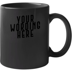 Custom Black Coffee Mug | Personalized Cup Angeled Mug 37464099