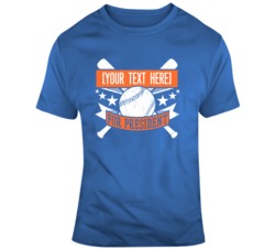 Your Text Here Baseball For President Blue Orange T Shirt 37465450