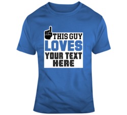 This Guy Loves Baseball Blue And Black T Shirt 37514981