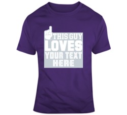 This Guy Loves Baseball Purple And Grey T Shirt 37515020