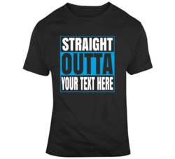 Straight Outta Baseball Black Blue T Shirt 37515026